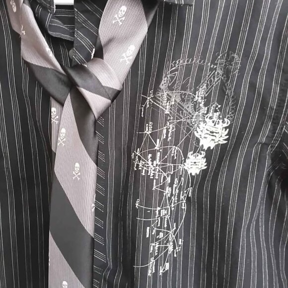 Drill Boy's Long Sleeve Shirt with Tie - Picture 3 of 4